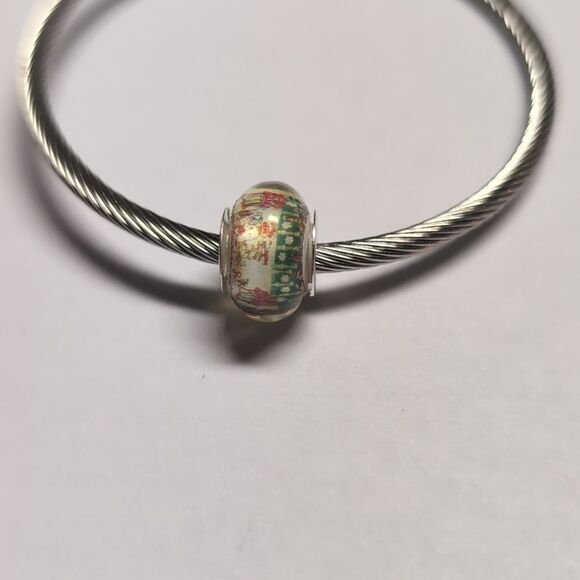 Silver Hello Kitty Christmas Charm for Pandora Style Bracelet - Picture 4 of 5